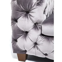 Sofa Desire 3-Places Velours Gris