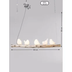 Suspension Animal Dining Birds 120Cm