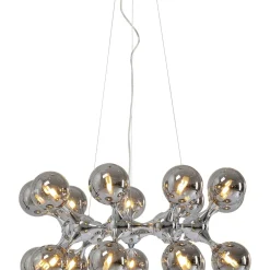 Suspension Atomic Balls Argente O74Cm