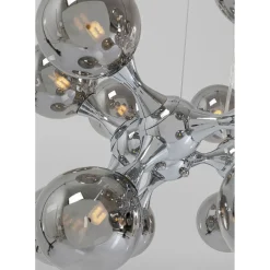Suspension Atomic Balls Argente O74Cm