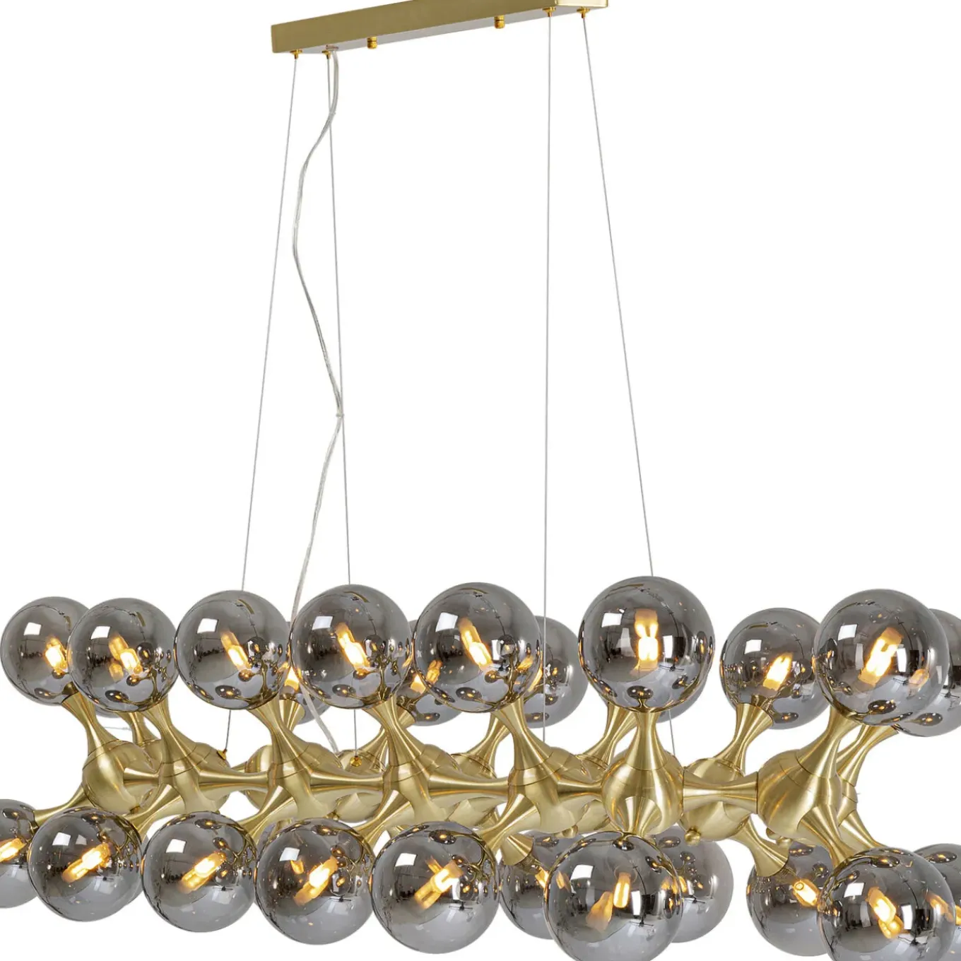 Suspension Atomic Balls Laiton 140Cm