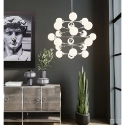 Suspension Bulb Fiction 20 Argente O102Cm