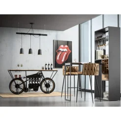 Suspension Dining Concrete Noir Tre