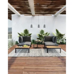 Suspension Dining Concrete Noir Tre