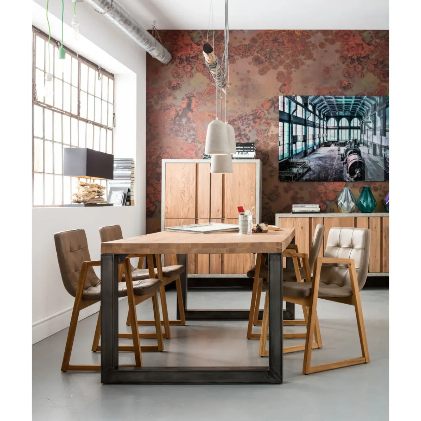 Suspension Dining Concrete Tre 120Cm