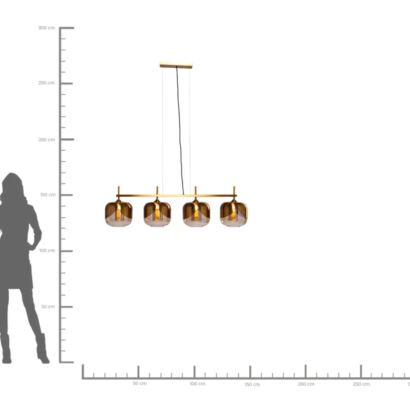 Suspension Doreen Goblet Quattro O25Cm