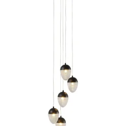 Suspension Frozen 5 Noir Mat O35Cm