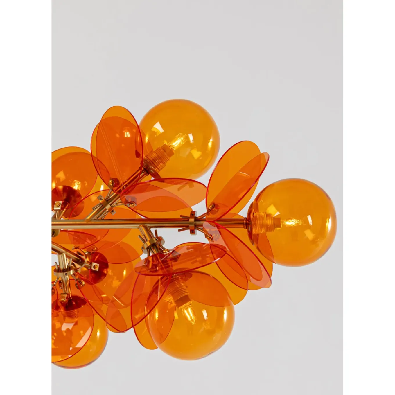 Suspension Globo Ambre 79Cm
