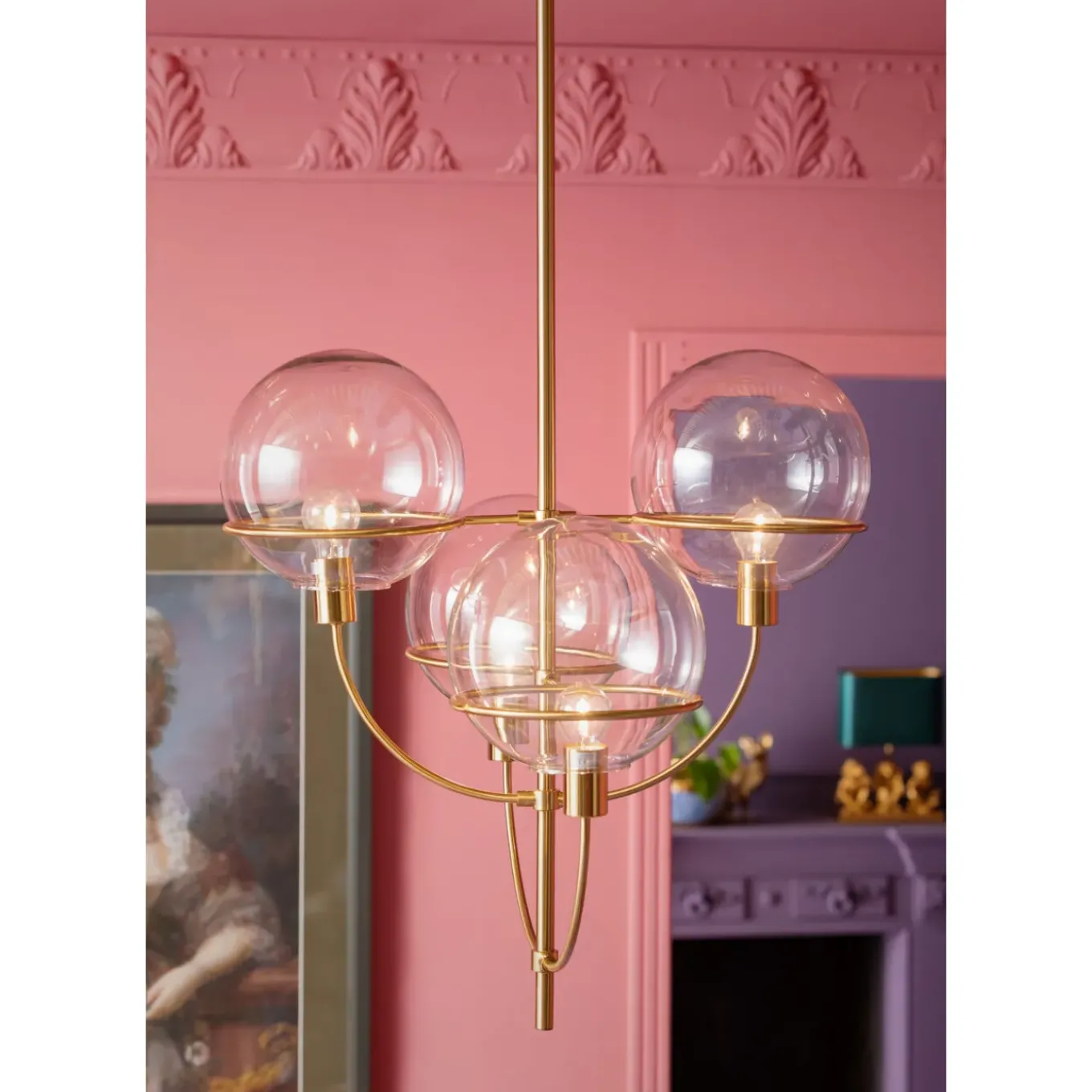 Suspension Lantern Brass O68Cm