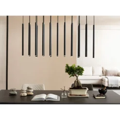 Suspension Living Vegas Noir Mat Led 120Cm