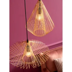 Suspension Modo Wire Rond Dore