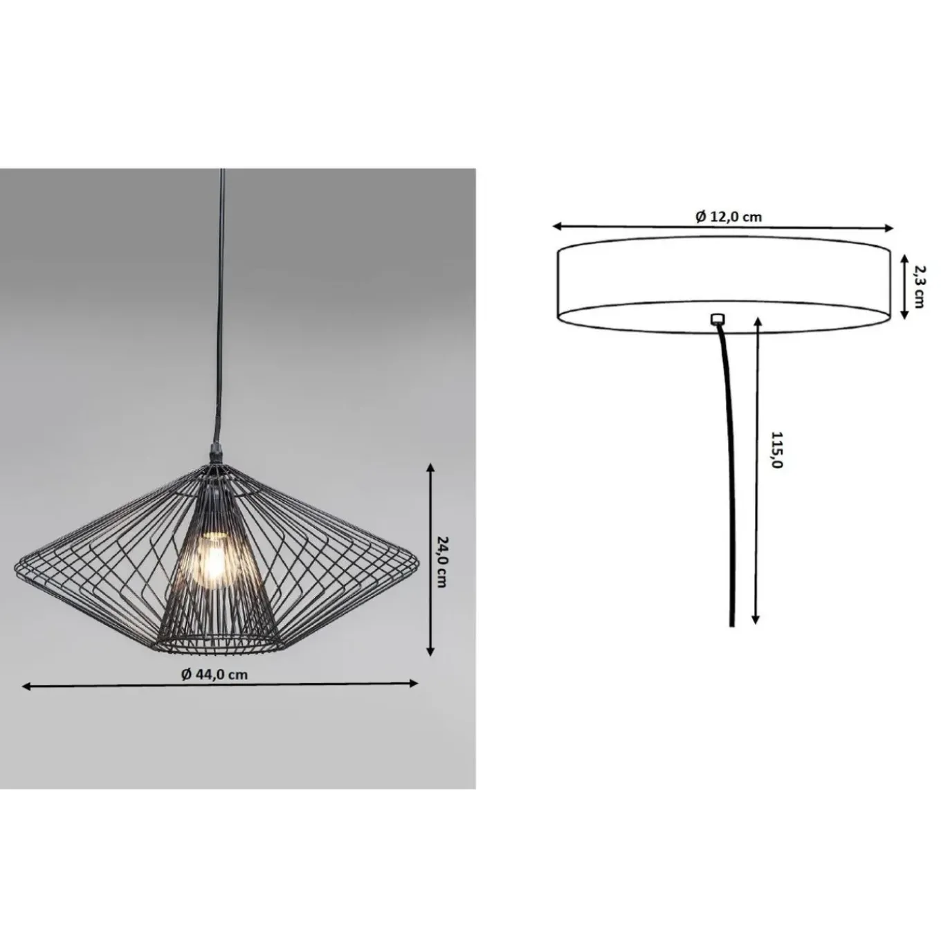 Suspension Modo Wire Ronde