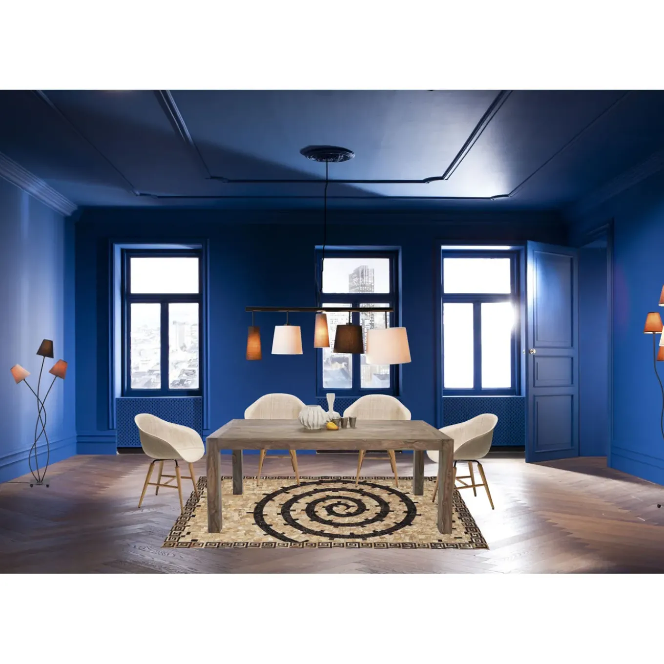 Suspension Parecchi Noire 140Cm