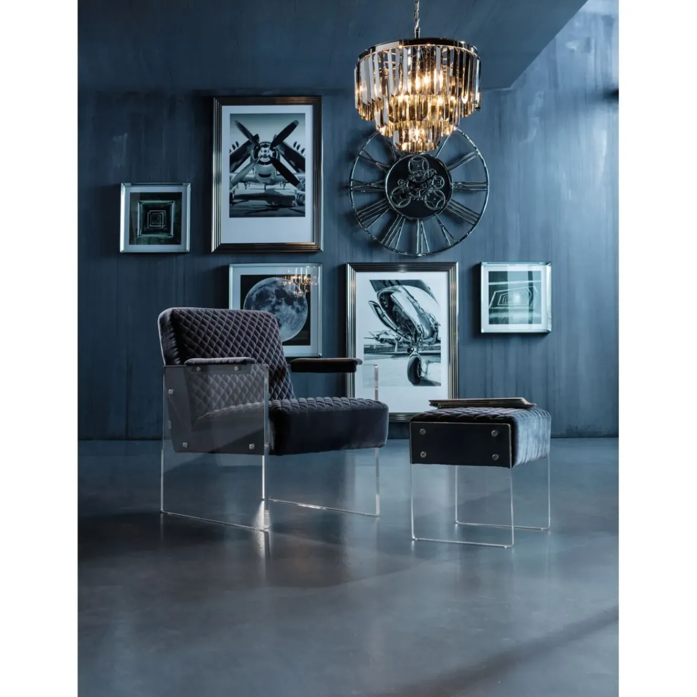 Suspension Ronde Smoky Lounge