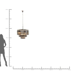 Suspension Ronde Smoky Lounge