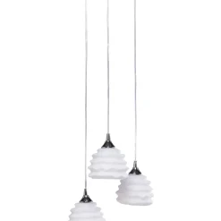 Suspension Ruffle Blanc O 37Cm