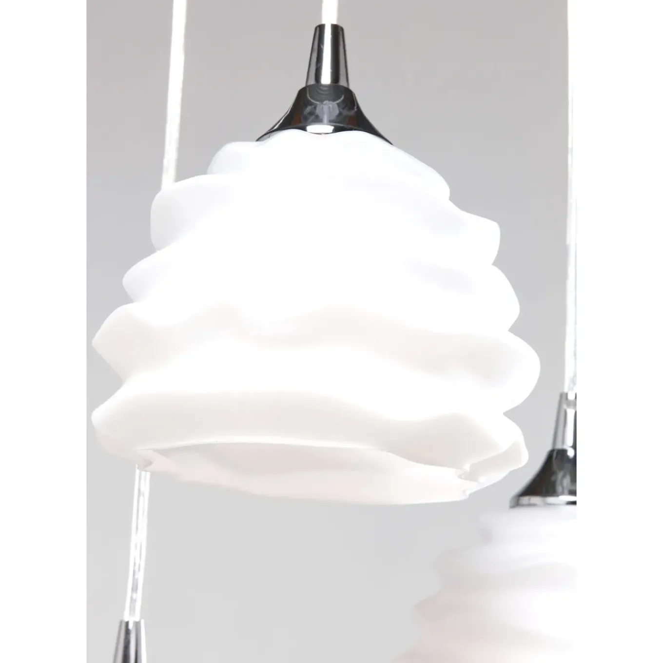 Suspension Ruffle Blanc O 37Cm