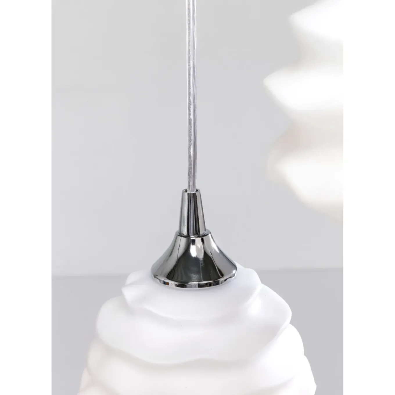 Suspension Ruffle Blanc O 37Cm