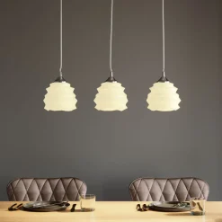 Suspension Ruffle Dining Blanc
