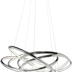 Suspension Saturn Led Chrome Gm