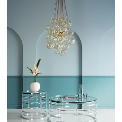 Suspension Snowballs Ambre O50Cm
