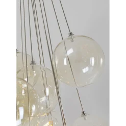 Suspension Snowballs Ambre O50Cm