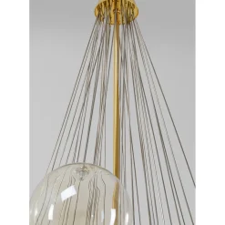 Suspension Snowballs Ambre O50Cm