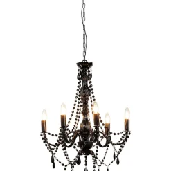 Suspension Starlight 6 Branches Noir