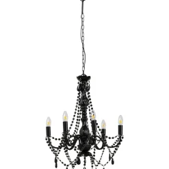 Suspension Starlight 6 Branches Noir