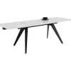 Table A Rallonges Amsterdam Look Marbre 160(40+40)