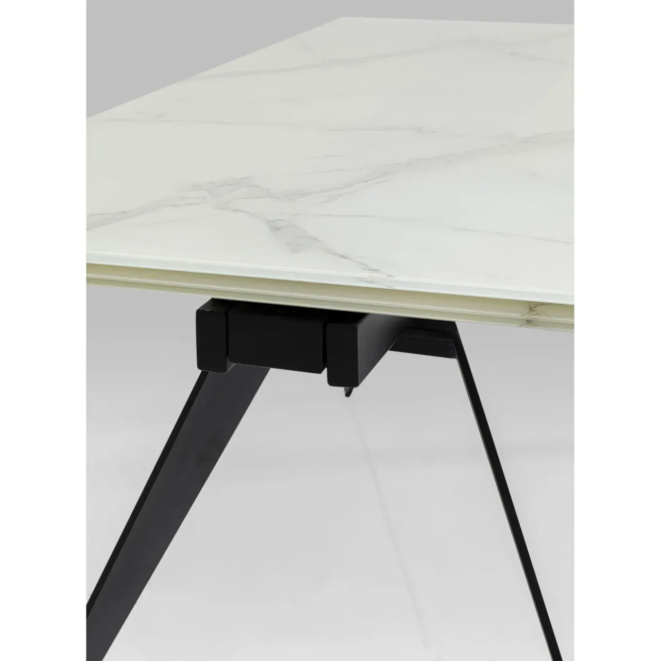 Table A Rallonges Amsterdam Look Marbre 160(40+40)