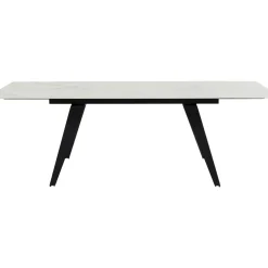 Table A Rallonges Amsterdam Look Marbre 160(40+40)