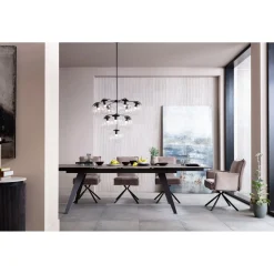 Table A Rallonges Amsterdam Fonce 200/45+45)X100Cm