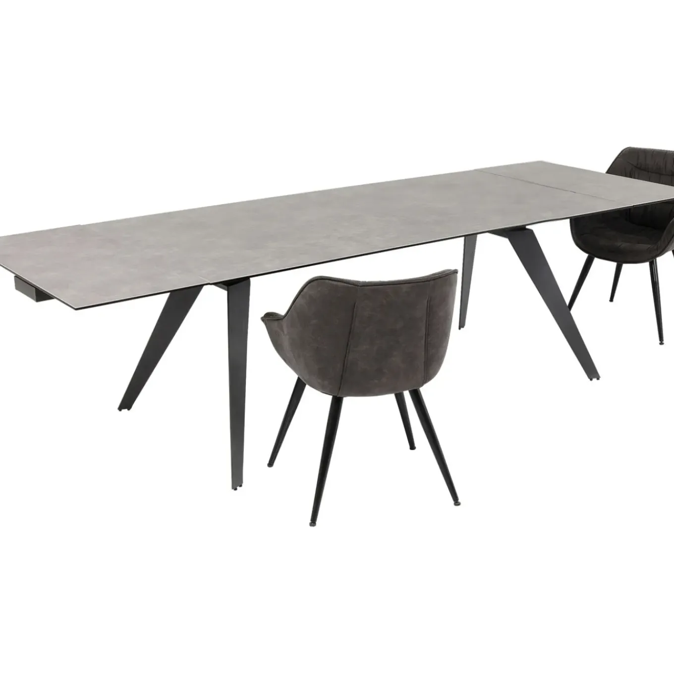 Table A Rallonges Amsterdam Fonce 200/45+45)X100Cm