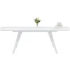 Table A Rallonges Amsterdam Blanc 160(40X40)X90