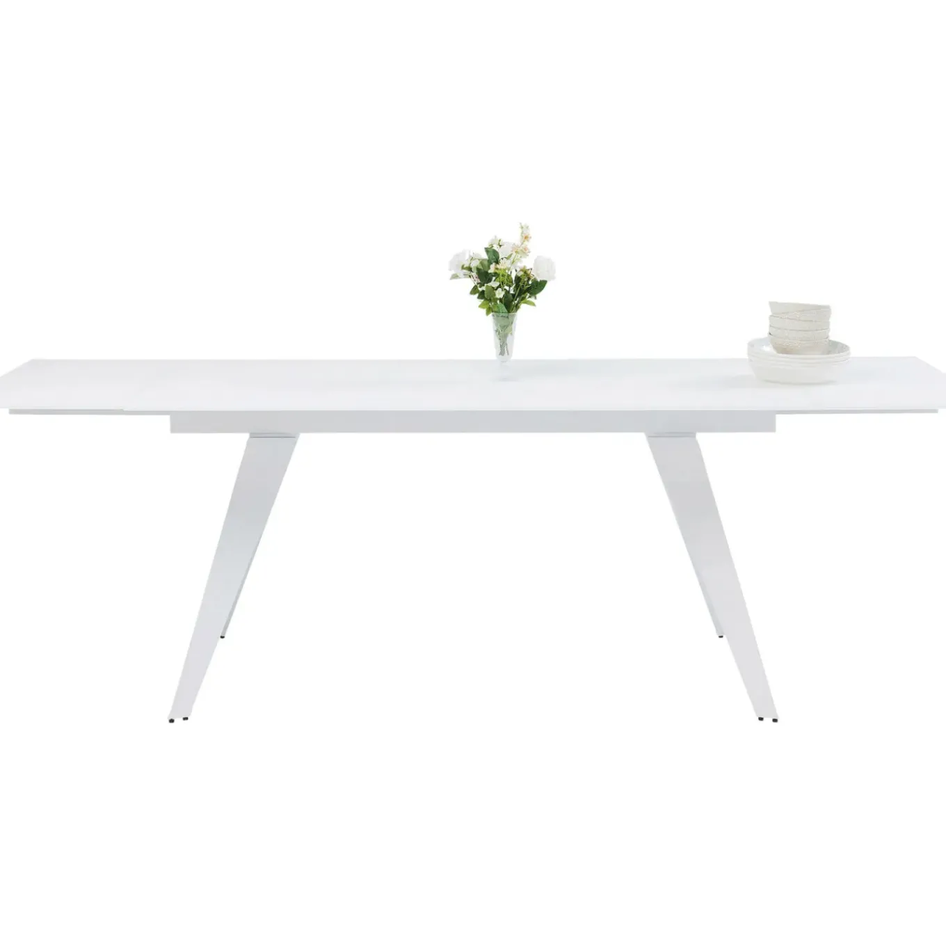 Table A Rallonges Amsterdam Blanc 160(40X40)X90