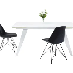 Table A Rallonges Amsterdam Blanc 160(40X40)X90