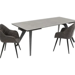 Table A Rallonges Amsterdam Fonce 200/45+45)X100Cm