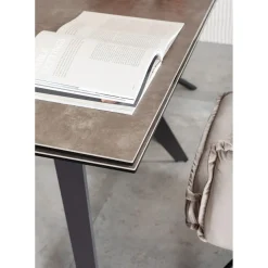 Table A Rallonges Amsterdam Fonce 200/45+45)X100Cm