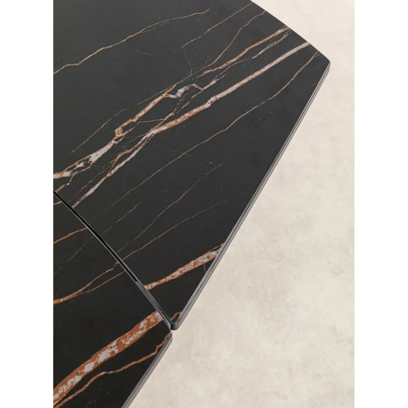Table A Rallonges Twist Noir 120(30+30)X90Cm