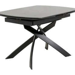 Table A Rallonges Twist Noir 120(30+30)X90Cm