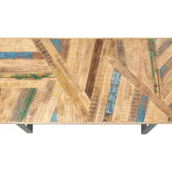 Table Abstract Acier Brut 180X90