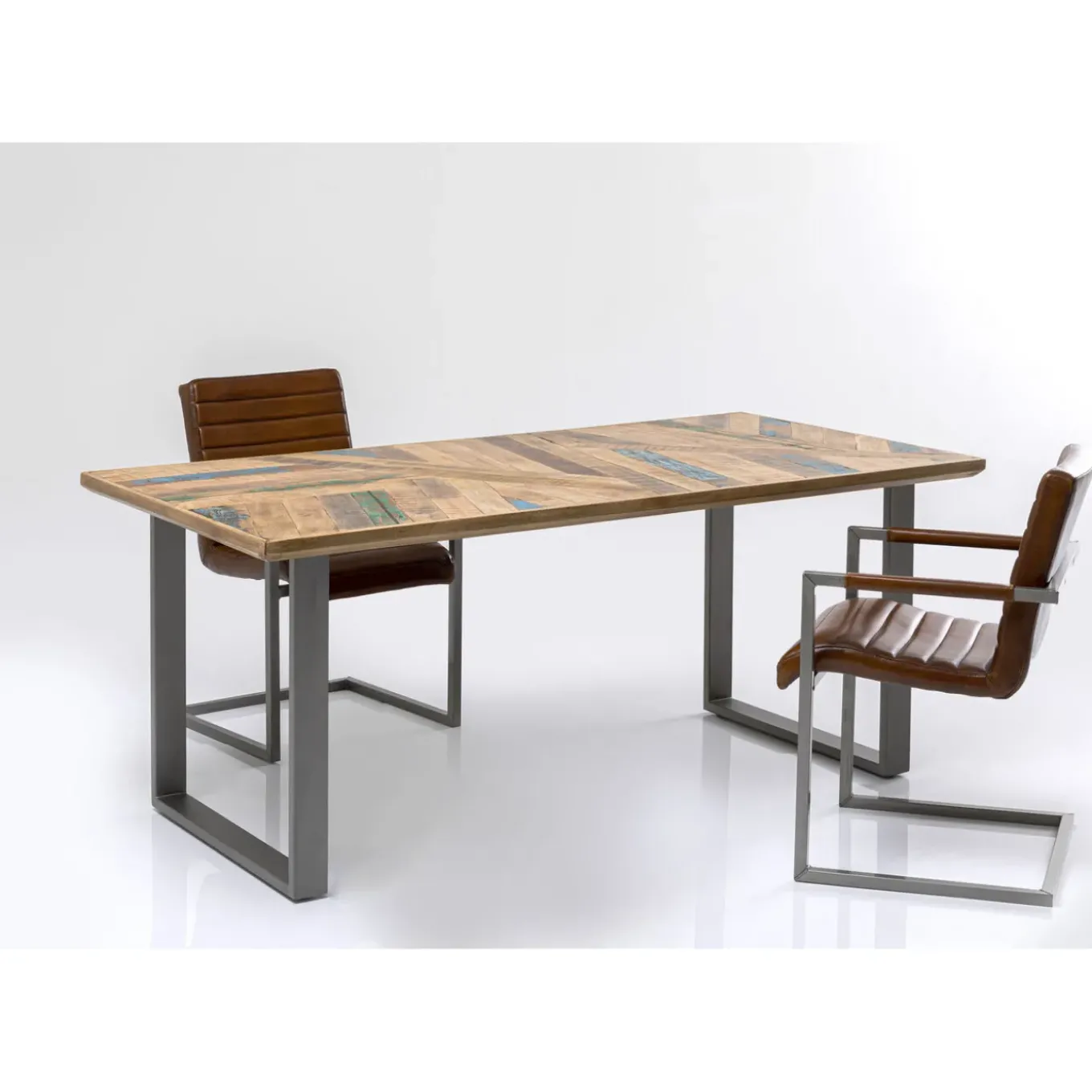 Table Abstract Acier Brut 180X90