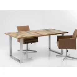 Table Abstract Chrome 180X90