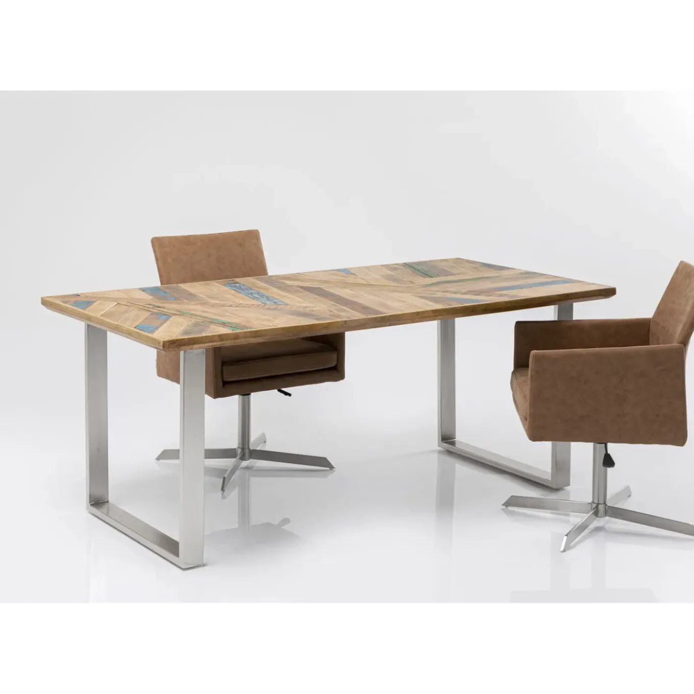Table Abstract Chrome 180X90