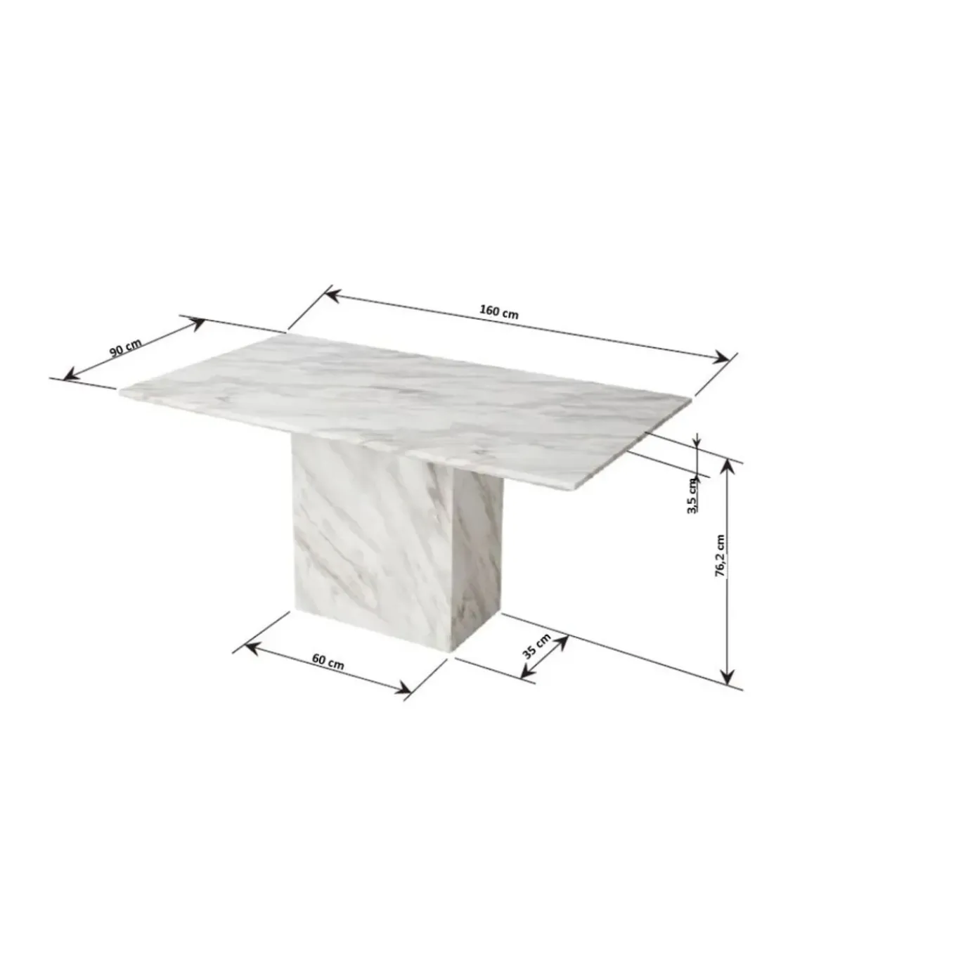 Table Artistico Marble 160X90