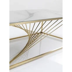 Table Basse Art Marble Verre 140X70Cm