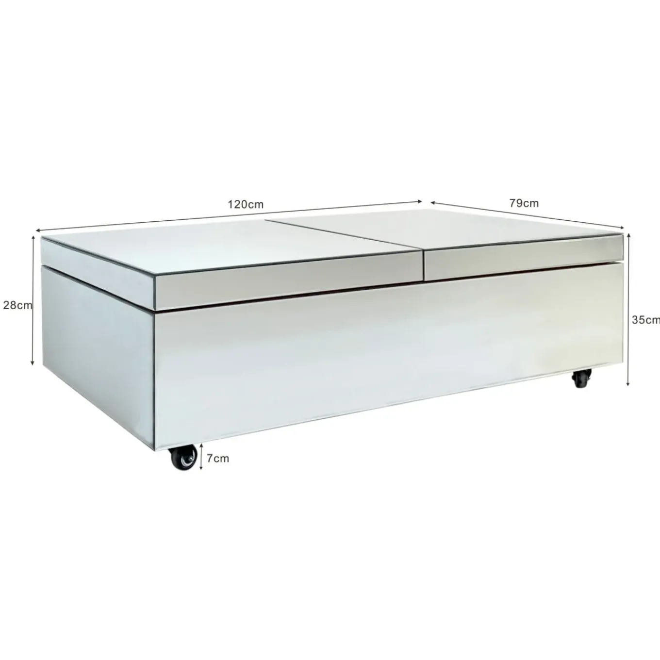Table Basse Bar Luxury 120X75Cm