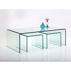 Table Basse Clear Club (Set De 3)