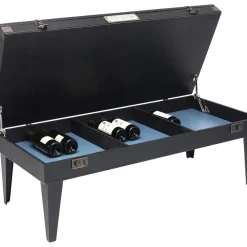 Table Basse Collector Noir 122X55Cm